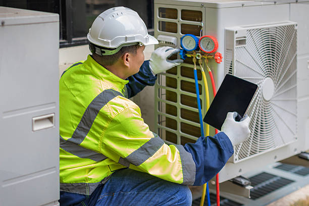 Professional Hvac Maintenance technician working in Trimble, TN